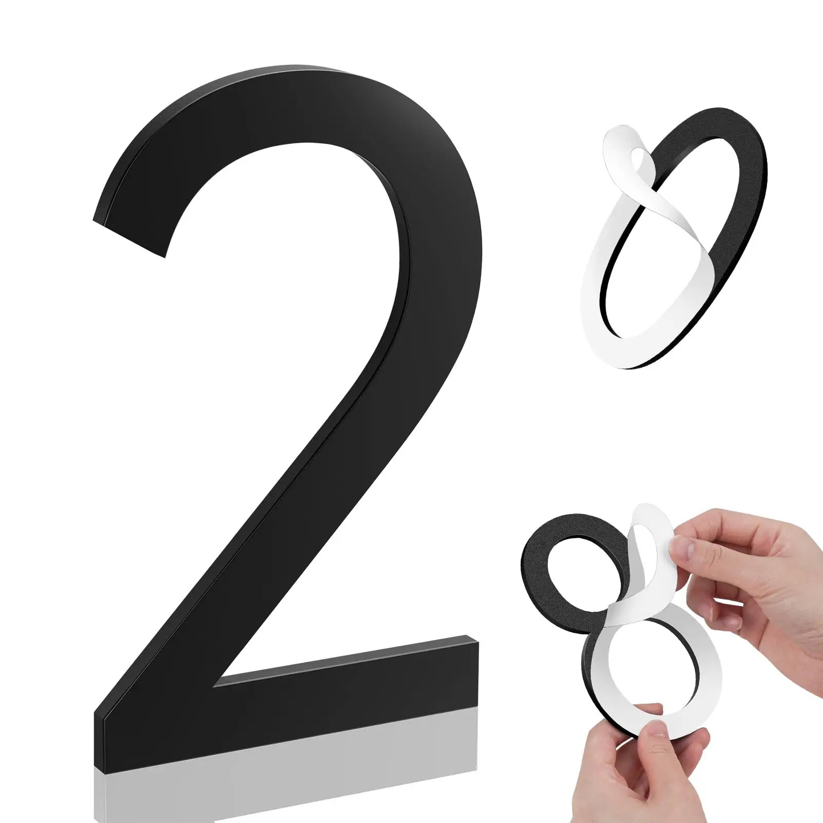 5 Inch House Numbers Selfadhesive House Number Acrylic Modern Numbers house numbers