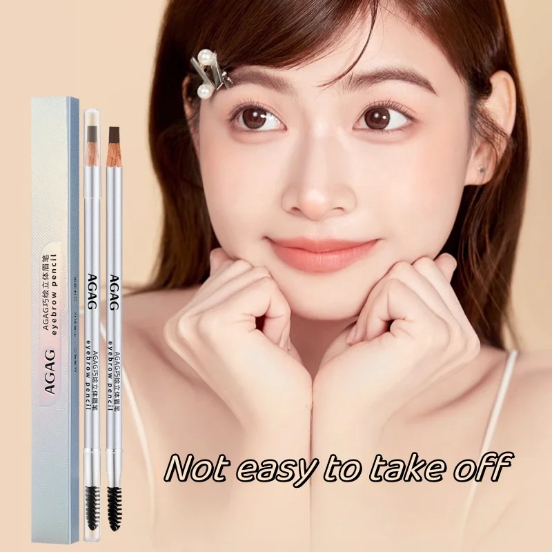 Hard Eyebrow Pen Brow Enhancers Pencil Waterproof Easy To Wear Long Lasting Eye Brow Definer Eyes Makeup Applicator Beauty Tool 4 Hard Eyebrow Pen Brow Enhancers Pencil Waterproof Easy To Wear Long Lasting Eye Brow Definer Eyes Makeup Applicator Beauty Tool - Image 4