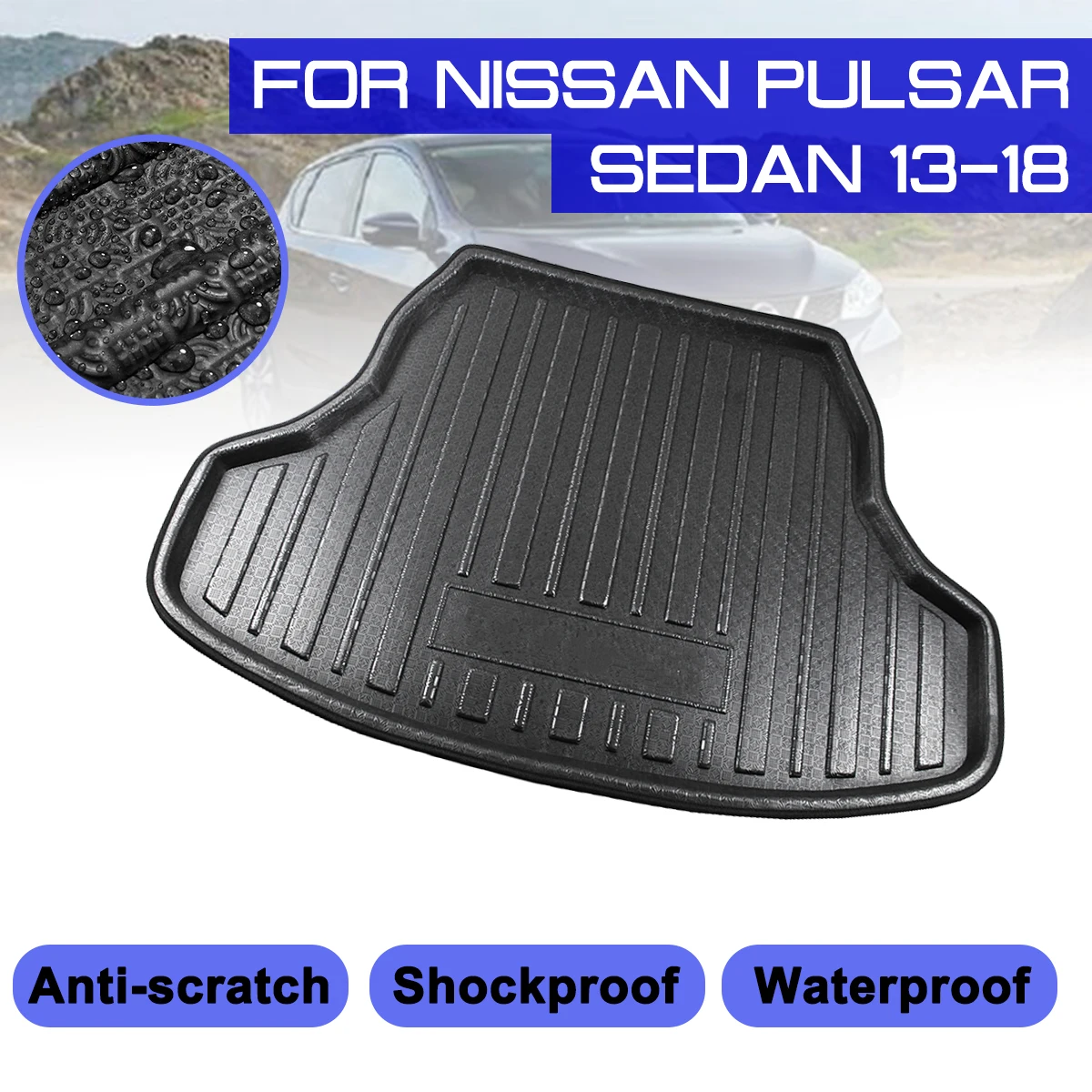 

Напольный коврик для Nissan Pulsar Sedan 2013 2014 2015 2016 2017 2018