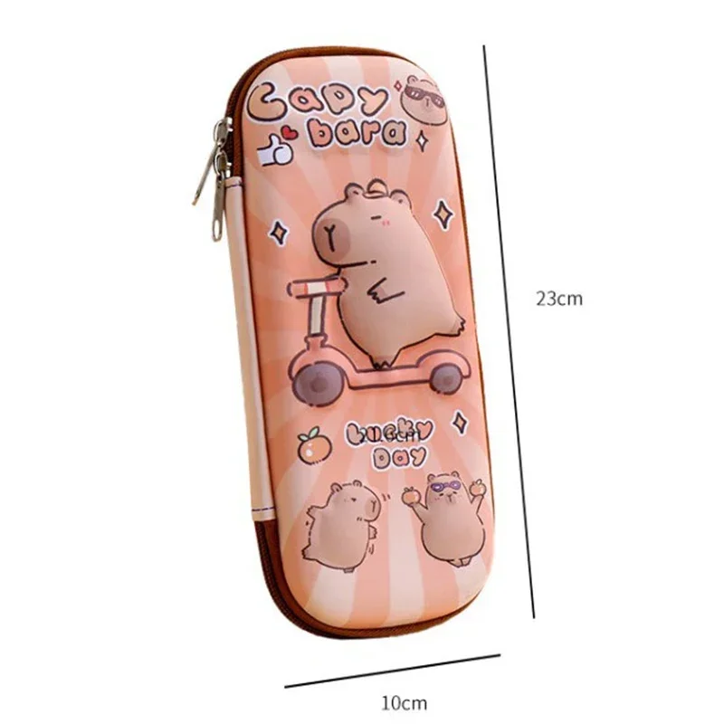 3D Capybara Pencil Case Drop Resistant Waterproof Student School Supplies Large Capacity Multifunctiona Pen Pouch Stationery