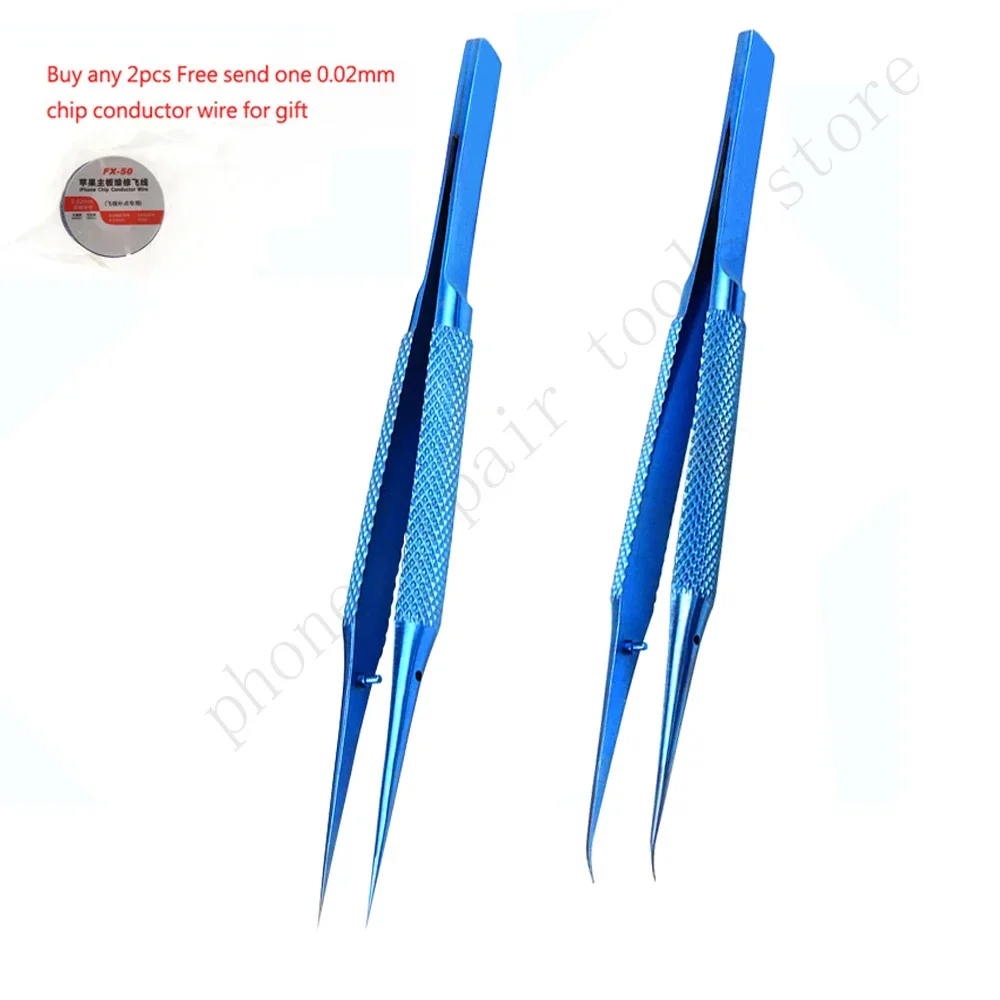Precision Tweezers Titanium alloy 0.15mm edge professional maintenance tool for Apple main board copper wire