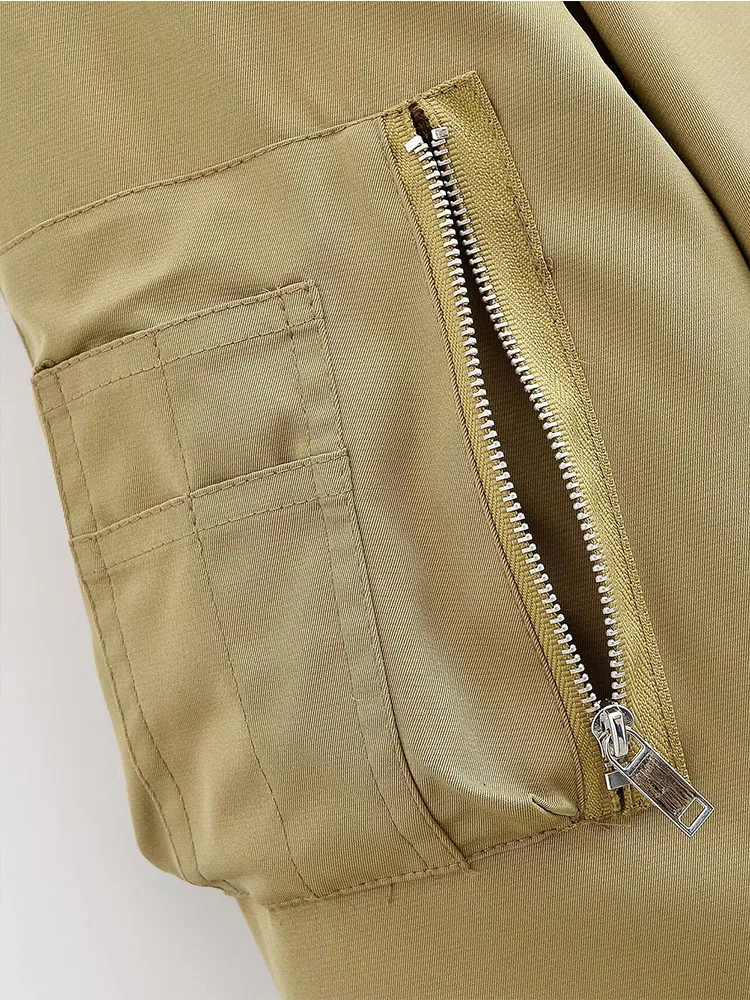 Autumn Winter Jacket Women's Detachable Fur Collar Parka Coat Women 2025 New Fashion Long Sleeve Zipper Casual Outerwear