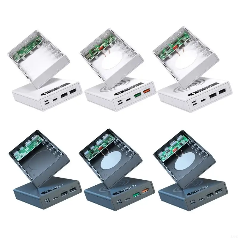 N3UC Weld-free 18650 Battery for Shell 18650 Mobile Power Box Supports Qc3.0 Fast Wireless Charging Battery Storage