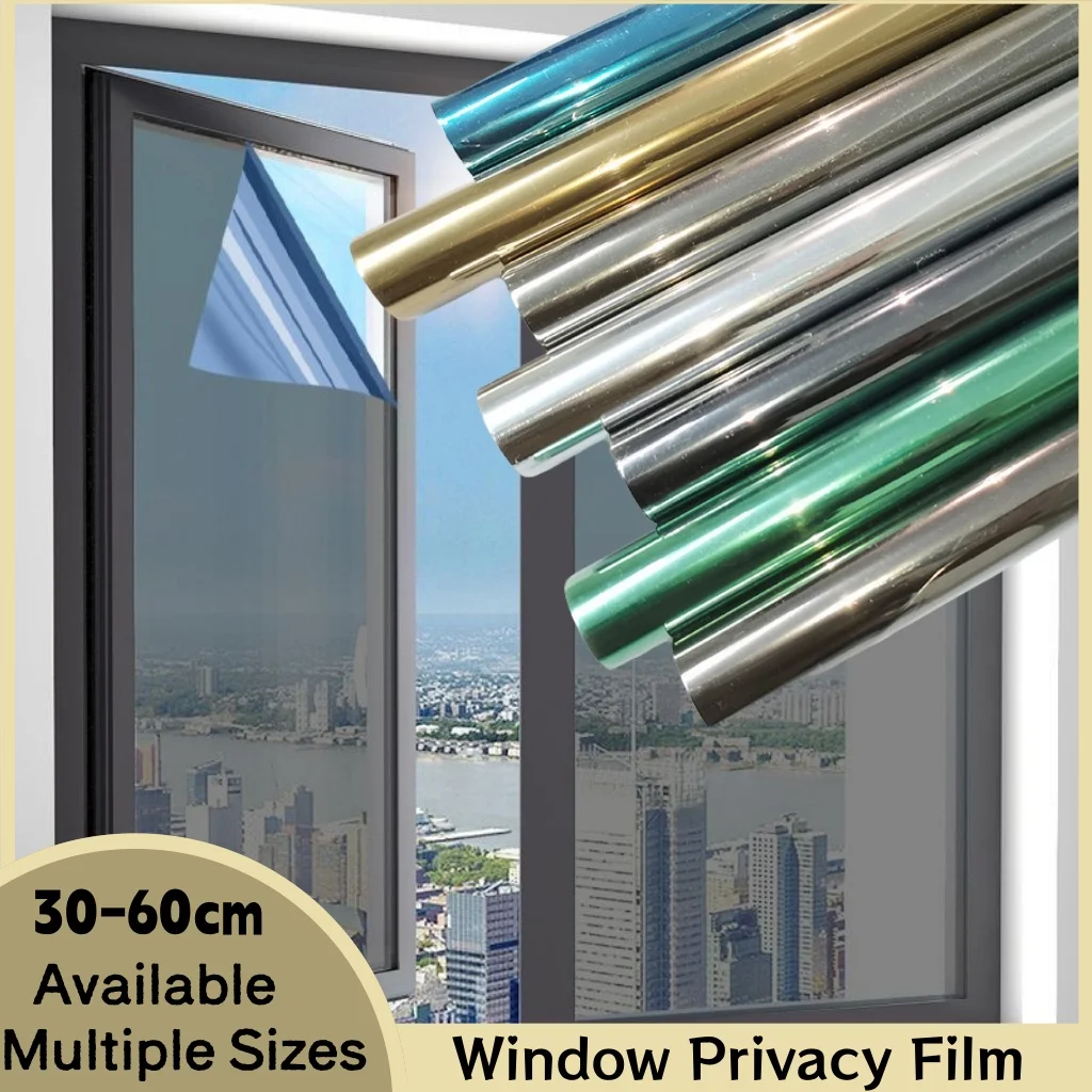 Window Privacy Tint Films One Way Anti Look Mirror Self-adhesive Films ...