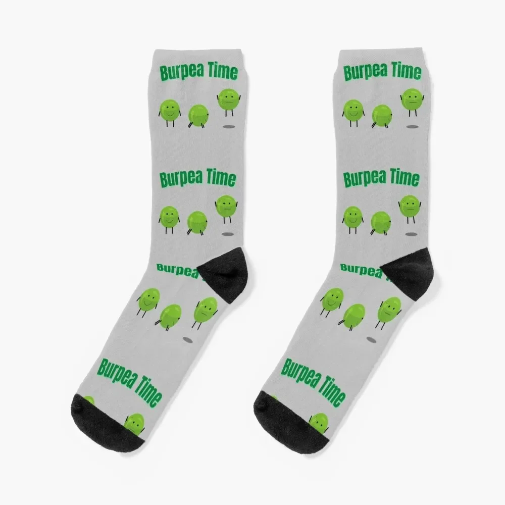 

Burpea Time Funny Burpee Pun Design Socks anti slip football gifts gym Male Socks Women's