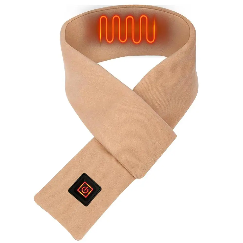 Heated Graphene Usb Smart Winter Warm Electric Heating Scarf With 3 Temperature Adjustable For Men And Women_voghion.com