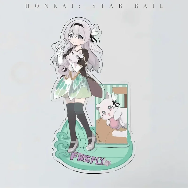 Honkai: Star Rail Acrylic Figure Stand - Blade & Kafka with Cats Desk Decor Ornament