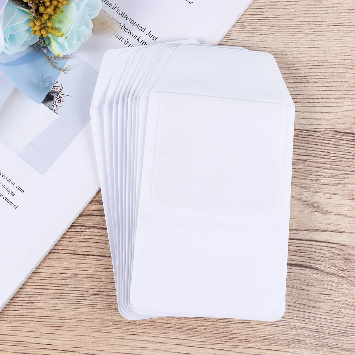 

10PCS PVC Transparent Leak-Proof Pen Pouch Inserted Pen Bag Pocket Bag for Doctor Nurse (White)