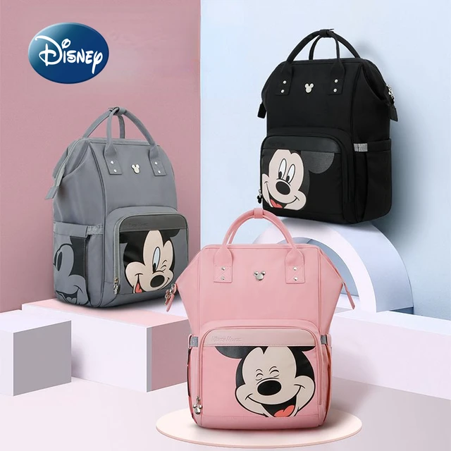 Disney-Sac à langer de dessin animé original pour bébé, sac à dos