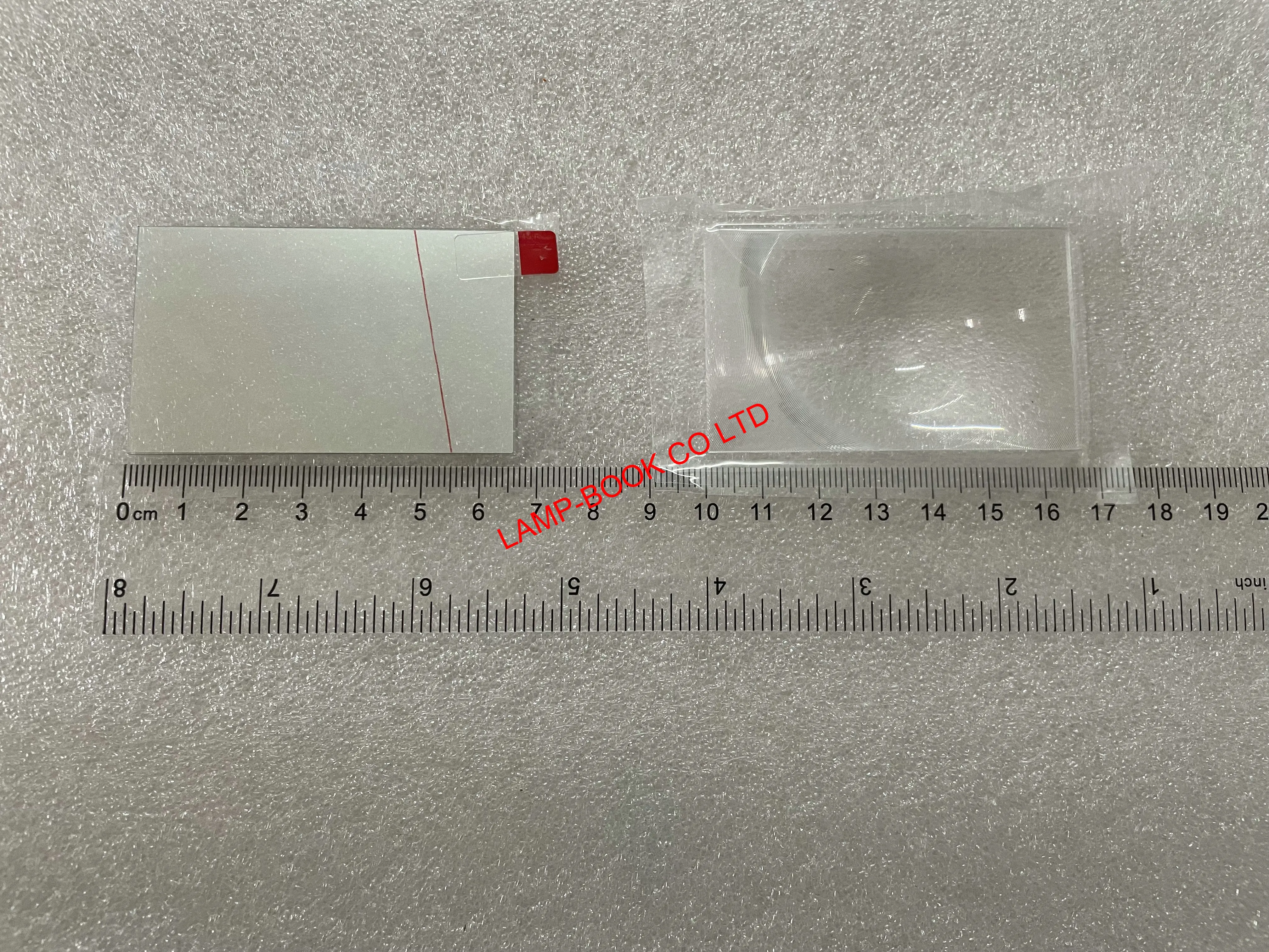 Compatible polarizer glass fresnel lens for HD & AI projector 66 x 40 mm