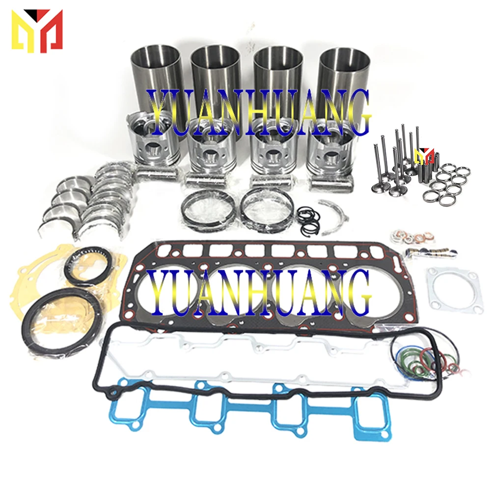 

TD23 Engine Overhaul Rebuild Kit with Full Gasket Kit Cylinder Liner Main Bearing Piston for Nissan Connecting Rod Bearing