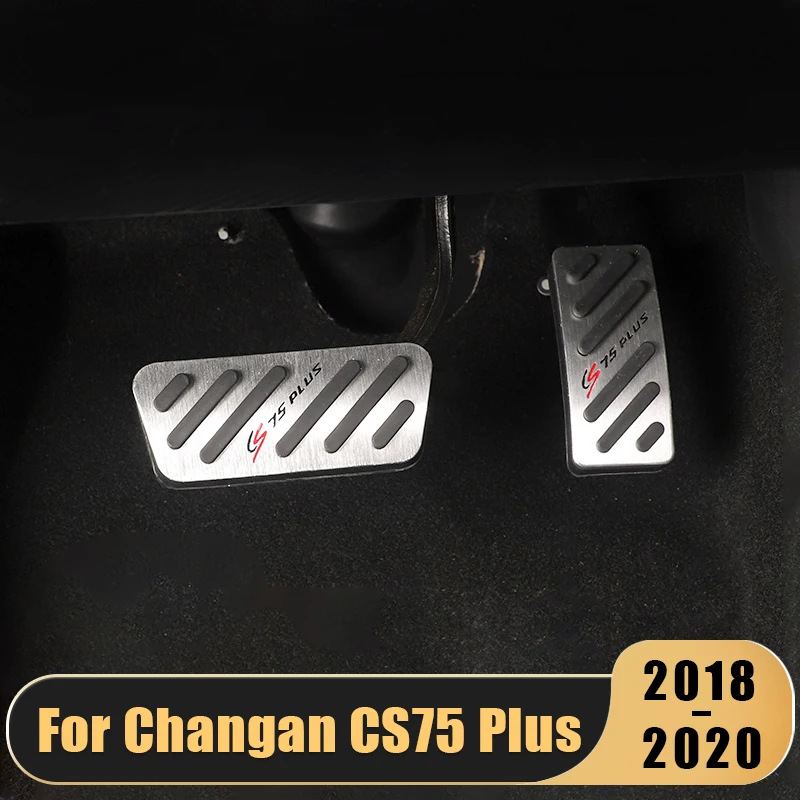 

Алюминиевая Автомобильная быстрая крышка тормоза акселератора, подставка для ног, аксессуары для дроссельной заслонки Changan CS75 Plus 2018 2019 2020