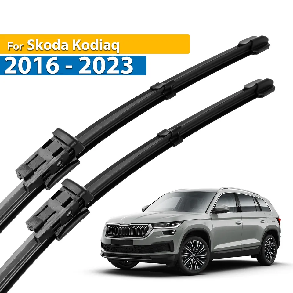 Jeu D'essuie-glaces Avant + Arrière Pour SKODA Kodiaq NS 2017-2022 (conduite à Gauche)