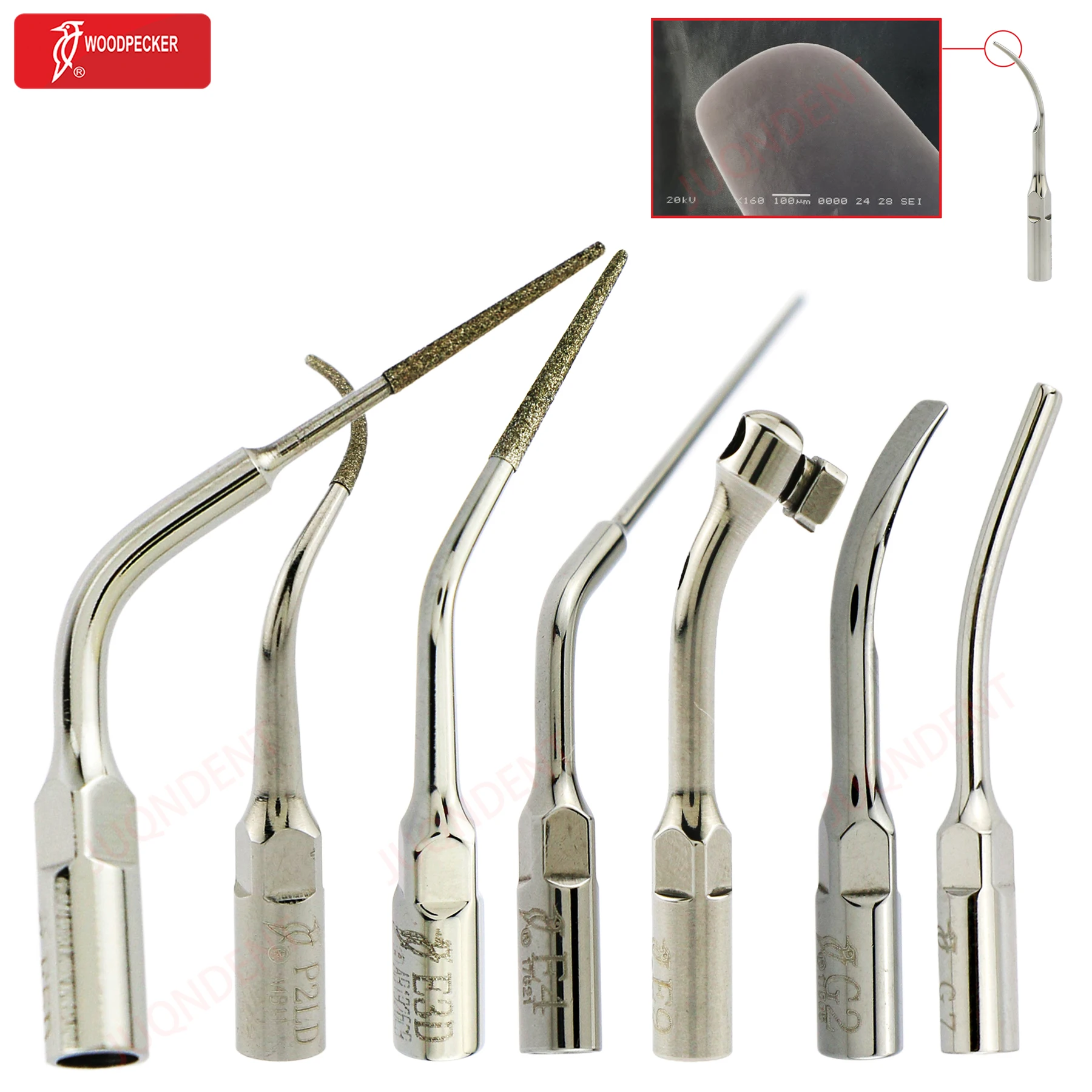 Woodpecker Dental Ultrasonic Scaler Piezo Build In UDS N2/N3 Scaler Tips For Teeth Scaling Endodontics Periodontics Fit EMS 5