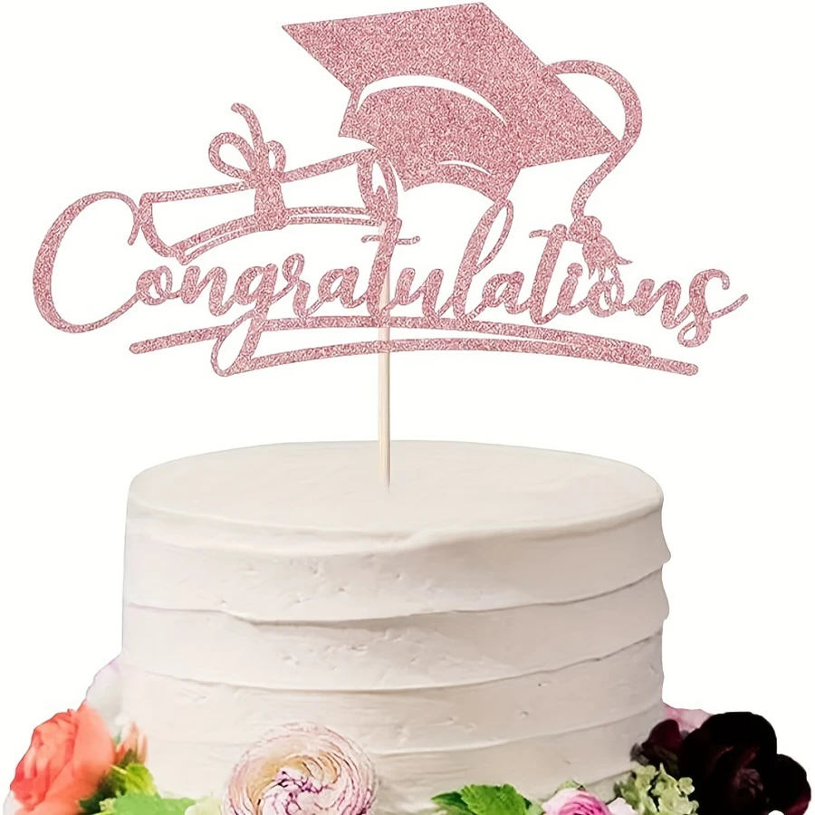 Cake toppers Cake decorations Bachelor Cap Congrasts Grad Acrylic For Birthday Cake Multi-Styles