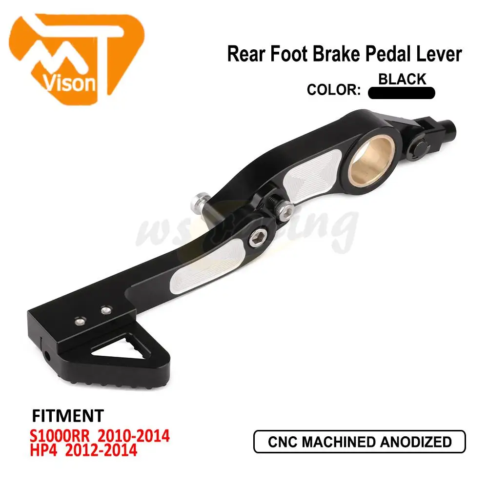 

Motorcycle Adjustable Black Rear Brake Lever Foot Pedal For BMW S1000RR S 1000 RR 2010 2011 2012 2013 2014 HP4 2012-2014