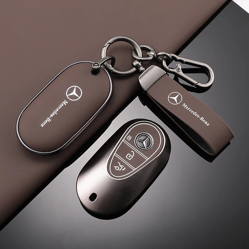 Key Case Cover Key Case Car Key Shell Flip Key Fob Shell TPU Car Smart Key Case Cover for Mercedes Benz C E S Class GLC W206 W223 W214 E300 C260 C300 S450 S500 S400