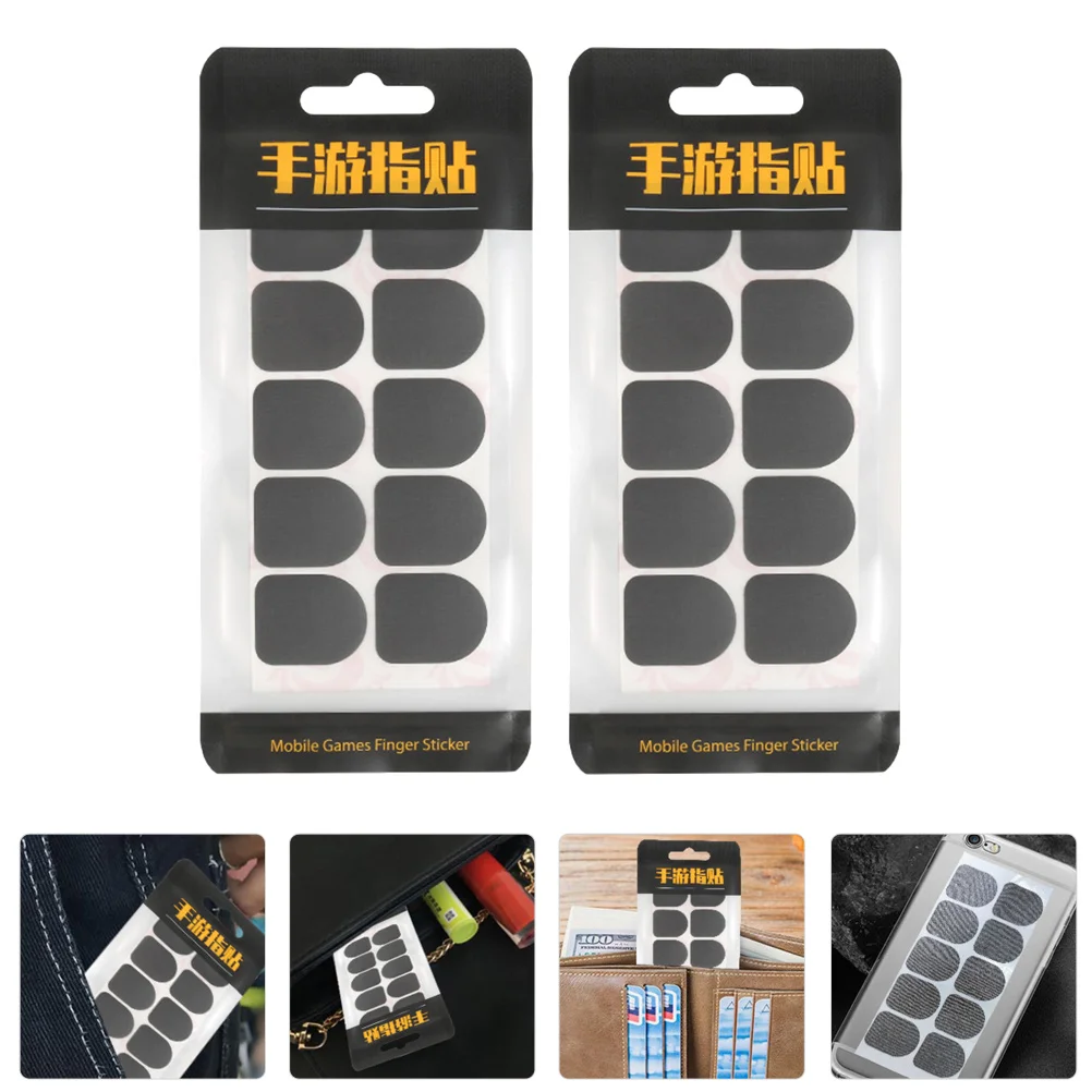 

Mobile Game Finger Stickers Touchscreen Sleeves Carbon Fiber Gaming Cover Cot Phone