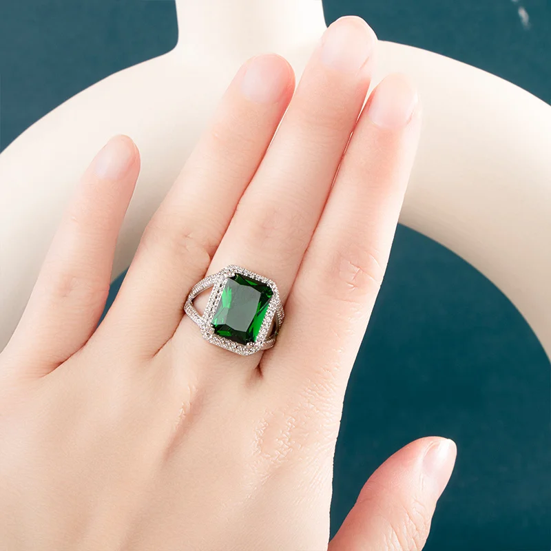 Men Green Emerald Gemstone Ring Mens, 925K Sterling Silver, Handmade  Jewelry | eBay