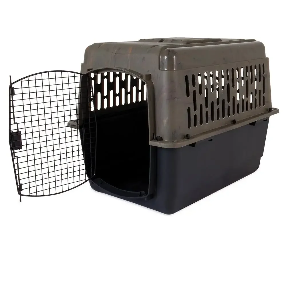 Large Plastic Dog Crate Camo Travel Carrier 36 4