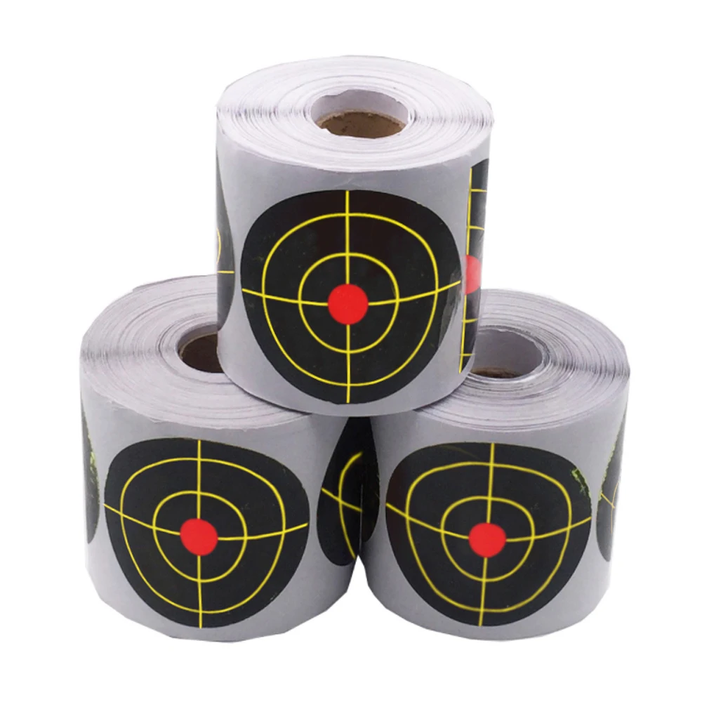 

3 Inch 7.50cm SplatterBurst Sticker Shooting Targets Reactive Color-Impact 250Pcs/Roll Outdoor N Indoor Sports Hunting Games