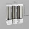 1/2/3Head Wall Mounted Bathroom Kitchen Liquid Soap Dispenser Household Shower Gel Container Hotel Supplies Bathroom Accessories 6