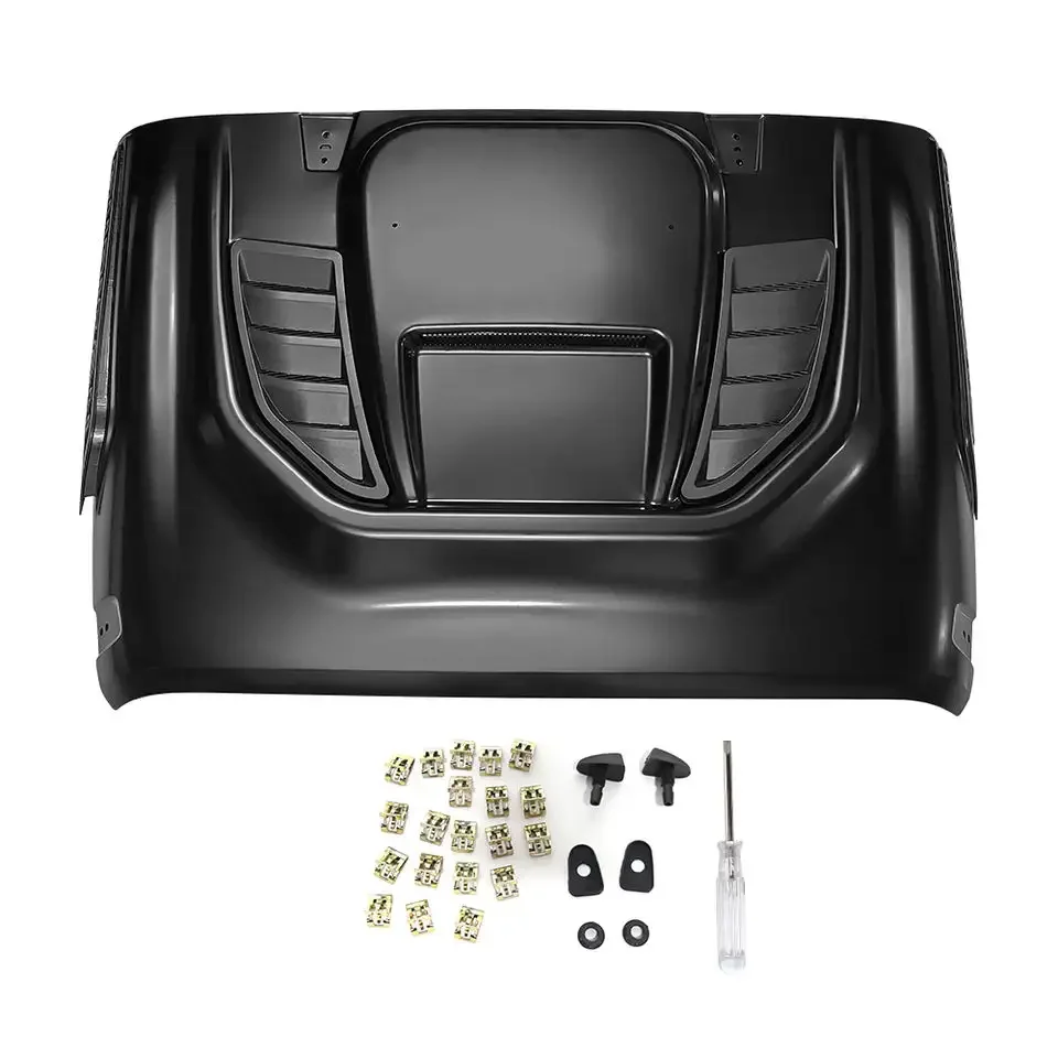 

hood bonnet Modified Black Engine Protector Stainless Steel Engine Hood Cover For Wrangler JK