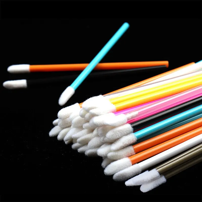 50 Pcs Lip Brush Disposable Lip Brush Makeup Tools Hollow Lip Wands Nylon Gloss Stick Applicator Lipstick Wands Set Cosmetic Tools