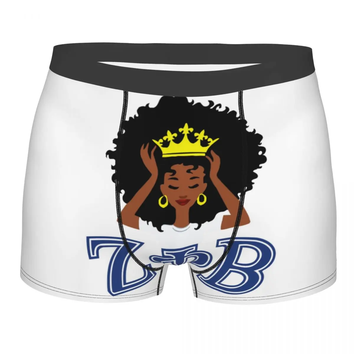 

Custom Zeta Phi Beta 1920 мужские шорты-боксеры's ZOB King Queen, нижнее белье, крутые трусы