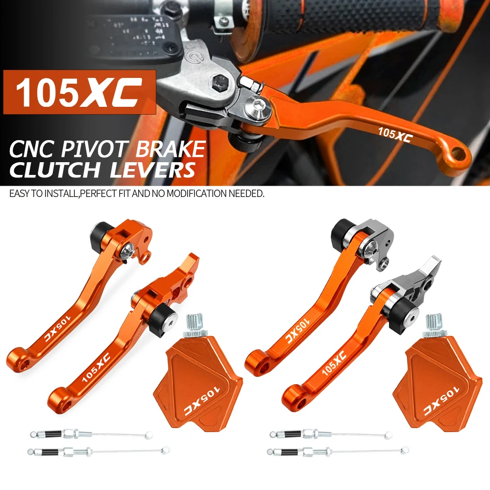 

Motorcross Dirt Bike CNC Brake Clutch Levers Stunt Clutch Pull Cable Lever Easy System For 105XC 105 XC 2007 2008 2009 2010 2011