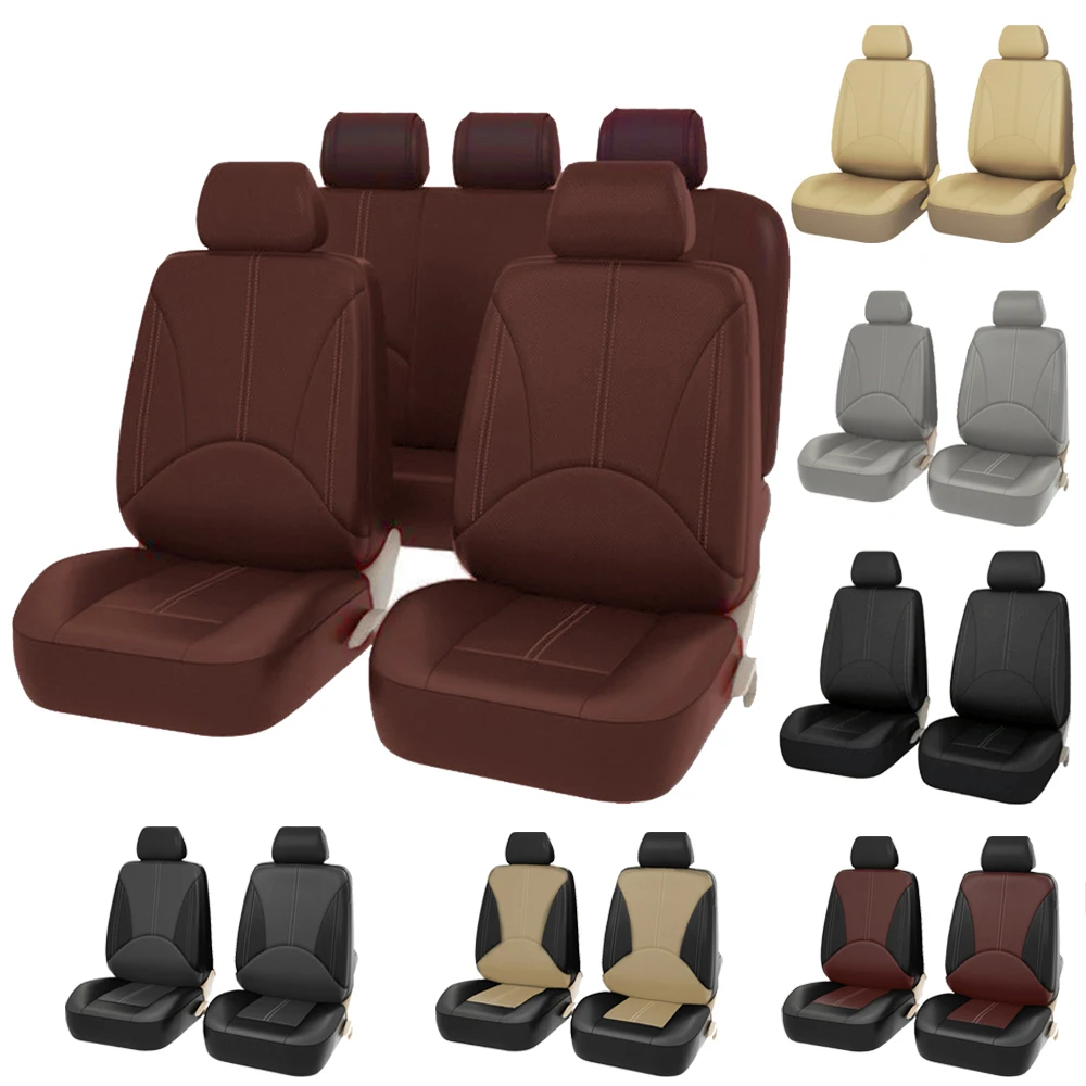 

4/9PCS Auto Seat Cushion Cover For OPEL Aatara Astra Mocha Omega Grandland x Corsa Adam insignia Zafira Leather Car Seat Covers