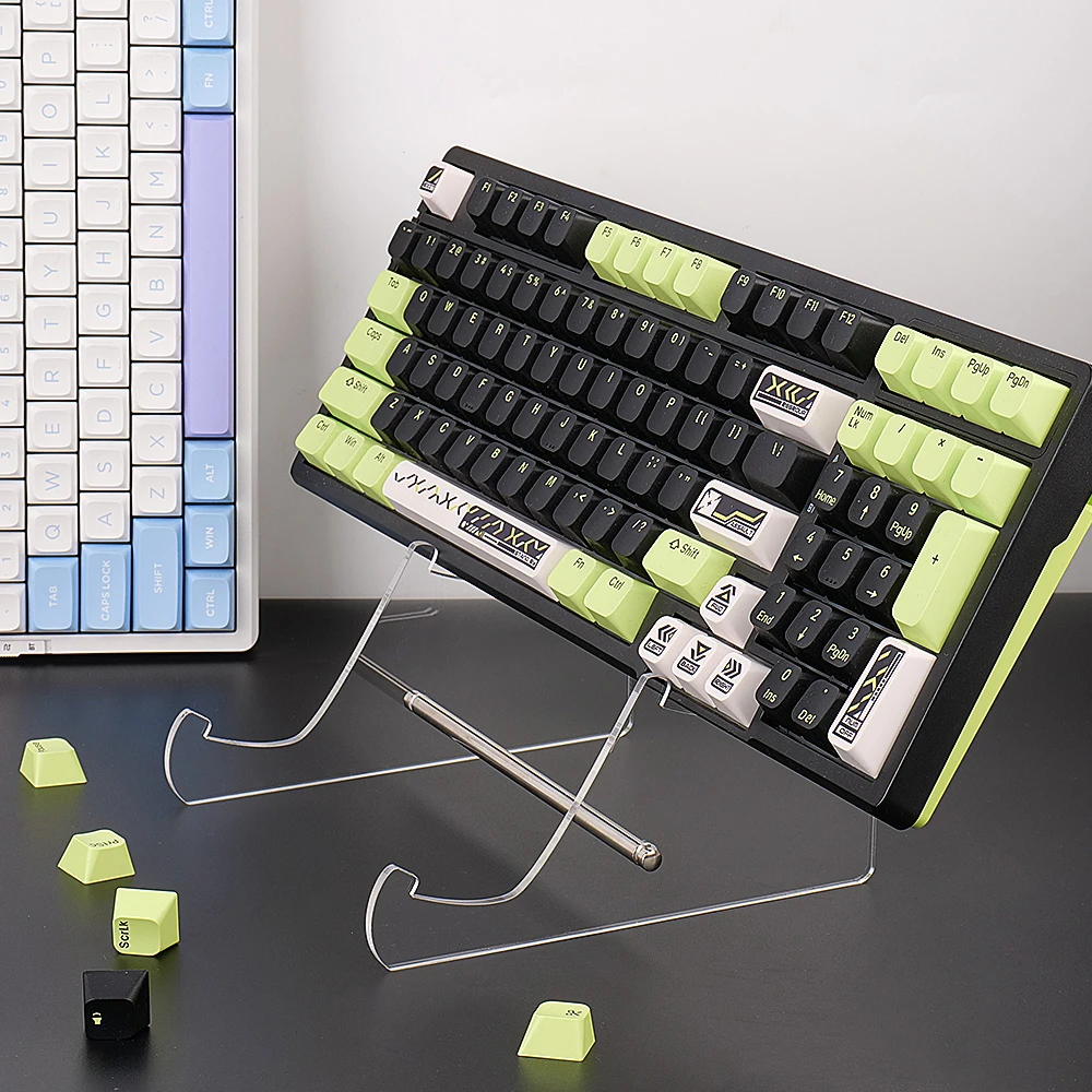 Espositore per tastiera supporto per tastiera in acrilico trasparente per supporto per tastiera meccanica per Computer vassoio per tastiera con Rack a strati