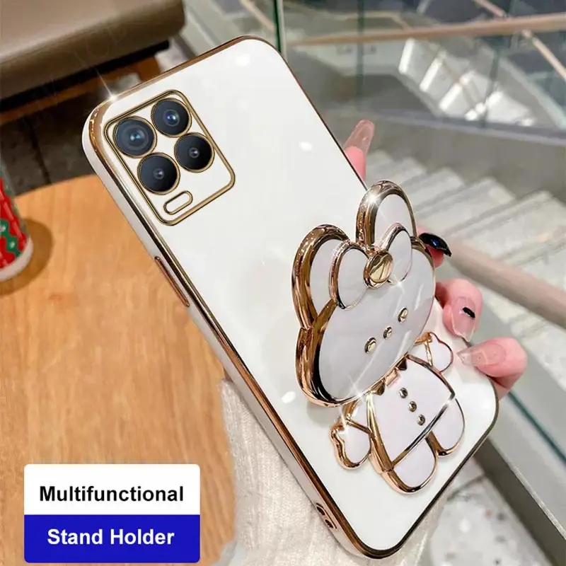 Sleek Mirror Plating Phone Holder Case with Stand Feature