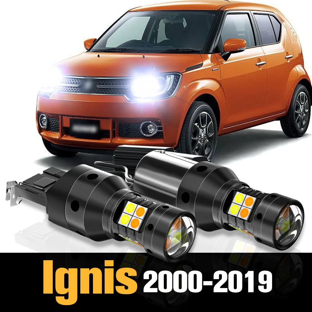 

2pcs Canbus LED Dual Mode Turn Signal+Daytime Running Light DRL Accessories For Suzuki Ignis 2000-2019 2005 2006 2007 2016 2017