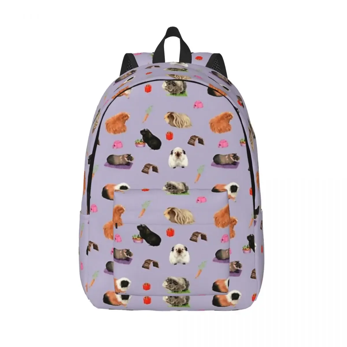 

Guinea Pigs Woman Small Backpacks Boys Girls Bookbag Casual Shoulder Bag Portability Travel Rucksack Children School Bags