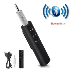 Wireless Bluetooth 5.0 Audio Receiver Adapter with 3.5mm Aux Jack