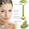 Guasha Natural Stone Massage Face Jade Roller Gua Sha Massage Tool Set for SPA Body visage rouleau de massage rouleau visage 2