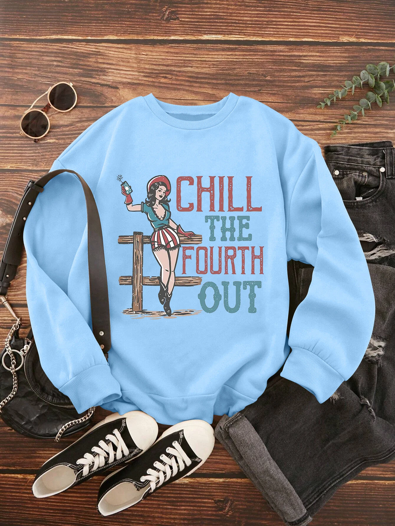 90's Style Outfits Classic 2024 Fashion Vintage Girls Graphic Print Sweatshirt Women fLong Sleeve Tees for  Street Wear