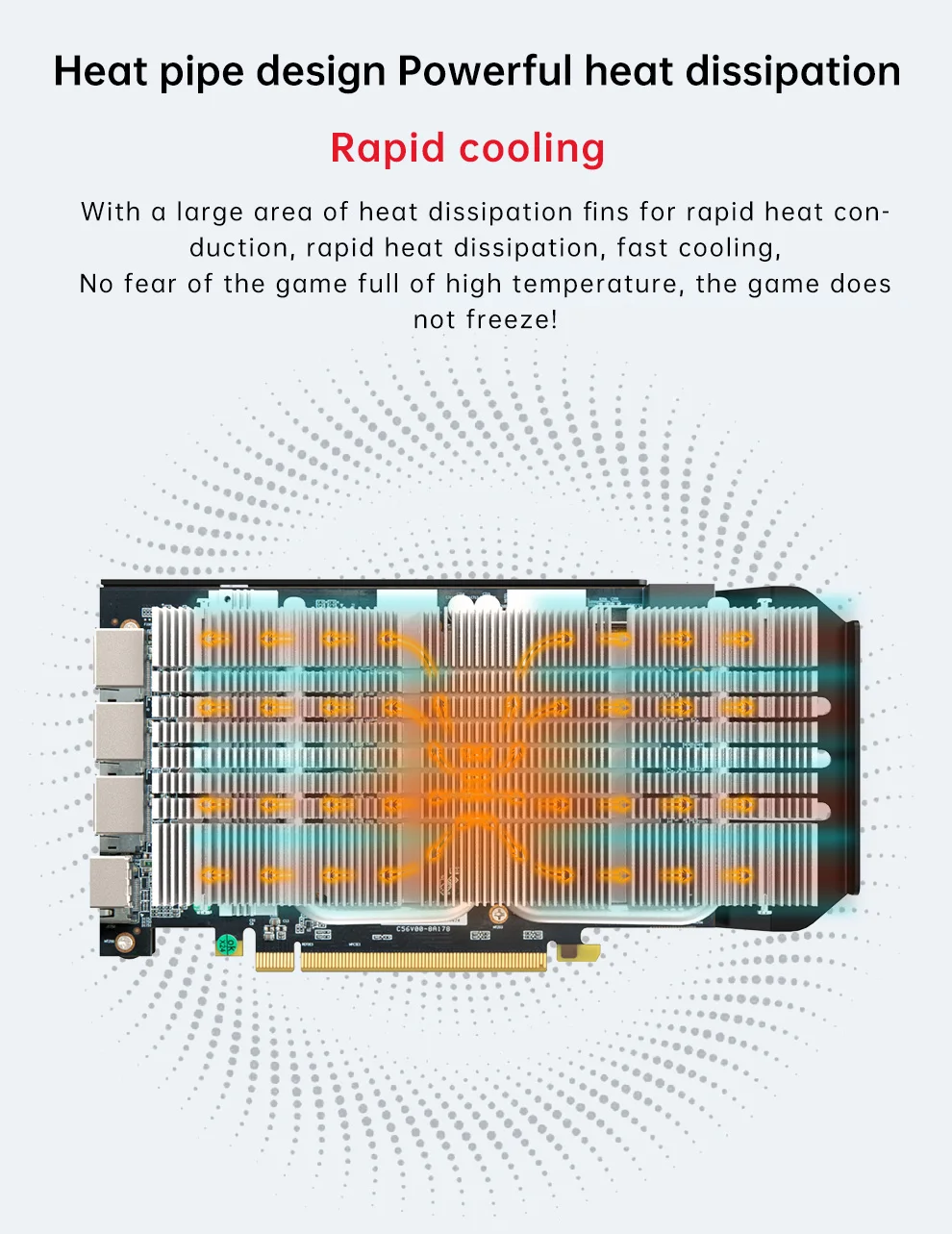 Description Picture 6 of itemSOYO Full New AMD Radeon RX5700XT 8GB Gaming Graphics Card GDDR6 Video Memory 256Bit PCIEx16 4.0 for Desktop Computer Video Card