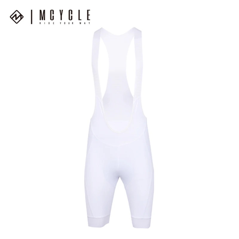 Mcycle Men's Cycling Bib Shorts Quick Dry Breathable Sport bibshort ciclismo Solid Bib Pad salopette ciclismo uomo