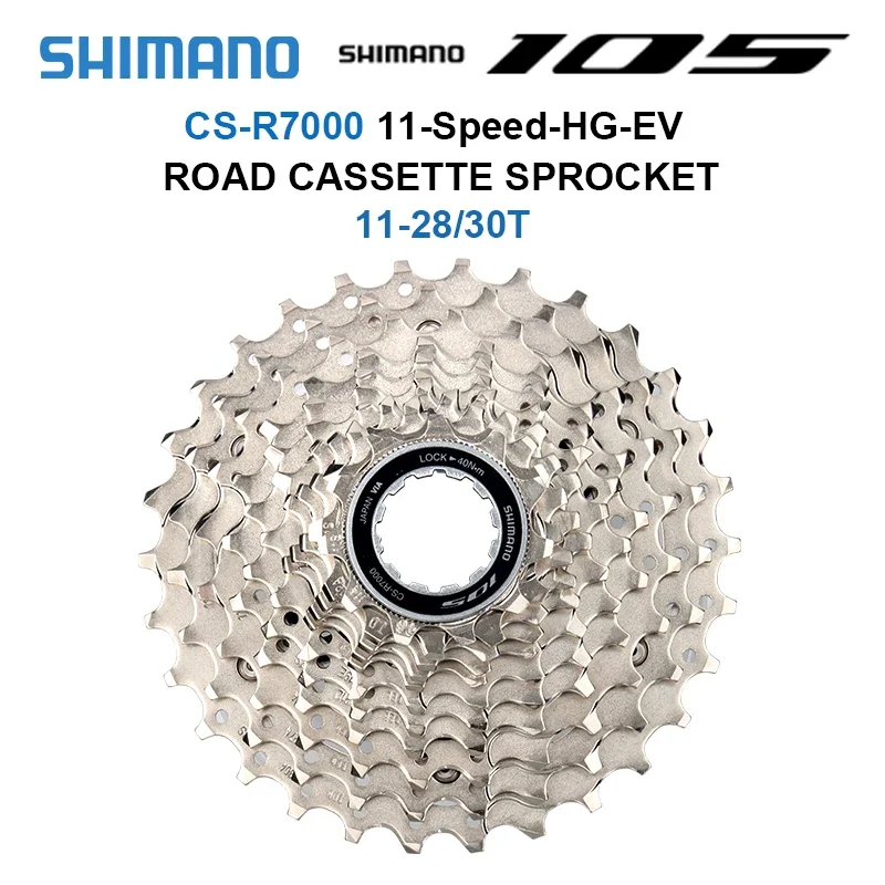 Bike Sprocket SHIMANO 105 R7000/HG700 11S HG EV Road Cassette 11-30/32/34T Road Bike Freewheel Bicycle Sprocket Shimano 5800 11V K7 Flywheel