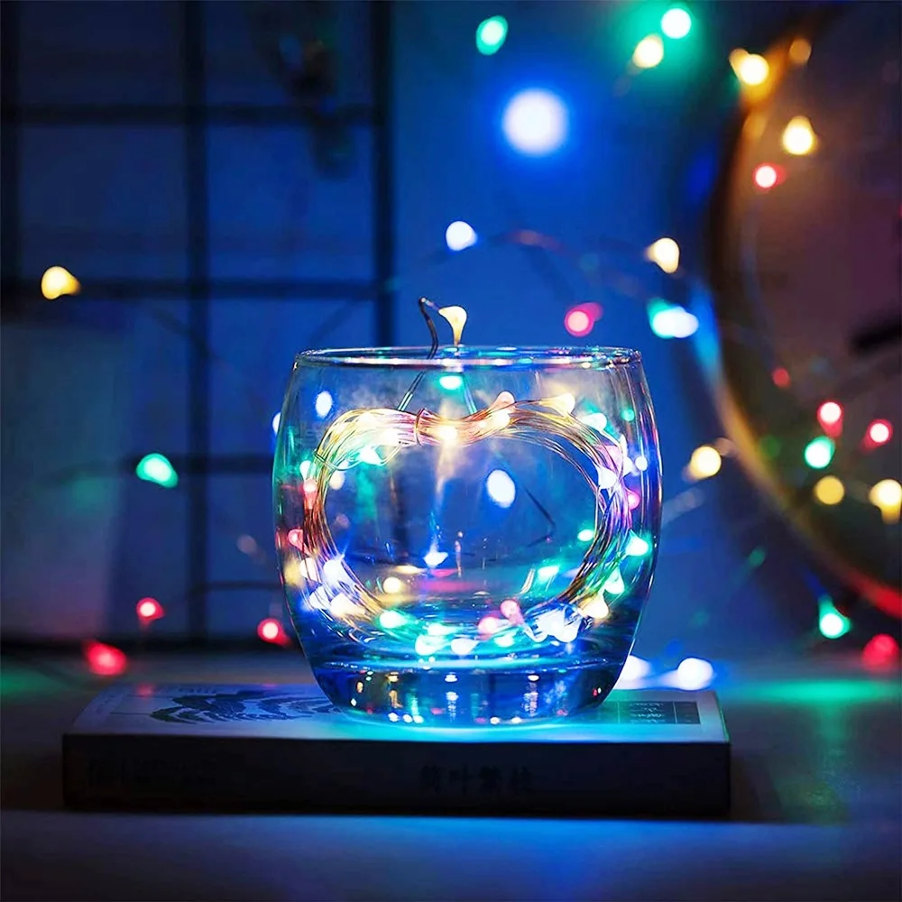 5/10/20M USB LED String Lights Copper Silver Wire Garland Light Waterproof Fairy Lights Party Decoration for Christmas Wedding