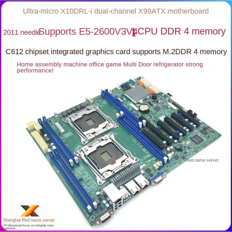 Ultramicro carte mère X79 X99 pour serveur, carte mère X9DR X10DR E5 pour jeu multi joueurs