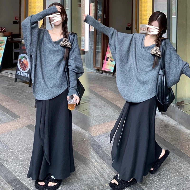 Spring Pregnant Woman Belly Skirts Adjustable Waist Fashion Maternity Irregular Skirt Long Loose Pregnancy Empired Skirts