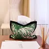 Cute Lineart Doodles  Knitting Cotton Thread Napkin Holder Tissue Bag Bedroom Kitchen Desktop Storage Napkins 4