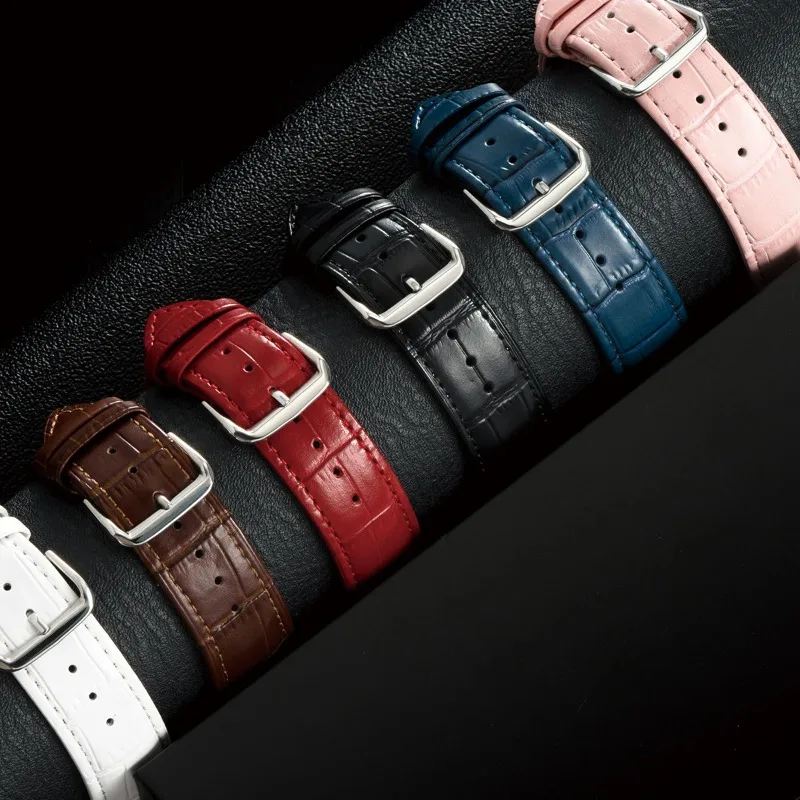 Bamboo Pattern Leather Smartwatch Bracelet Strap