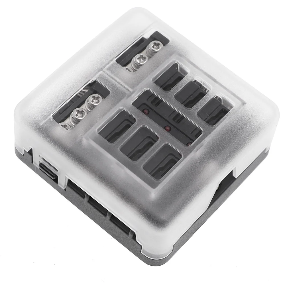 Auto 6 Way 12 Way Fuse Box Plastic Cover Blade 12V 32V Fuse Holder RV