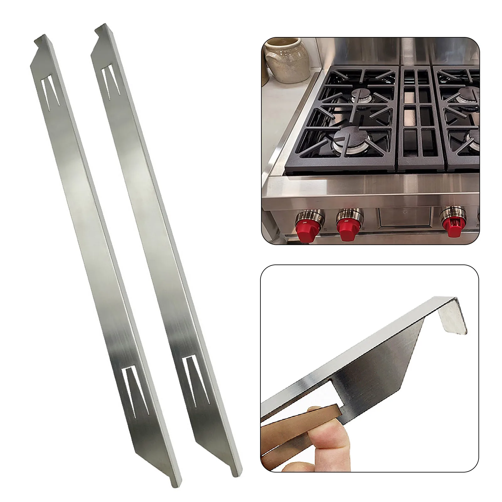 Kitchen Stove Gap Cover, 2-Pcs Counter Side Gap Cover Guards with Heat  Resistant