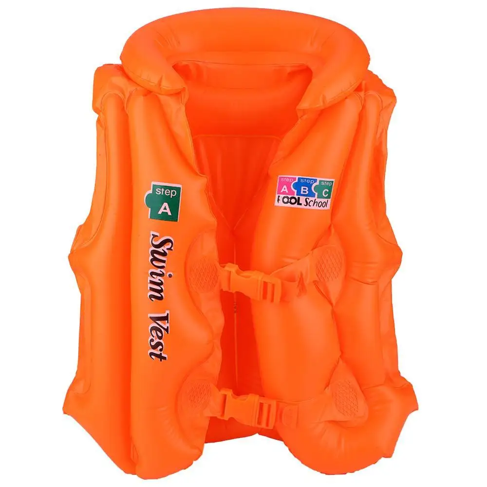 Summer Children Inflatable Swimming Life Jacket 3 Colors Buoyancy Safety Jackets Boating Drifting Lifesaving Vest Life Waistcoat life jacket