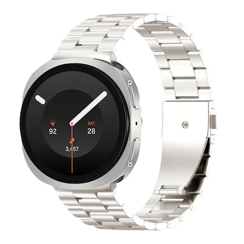 Premium Stainless Steel Watch Band - Elegant Metal Bracelet Strap
